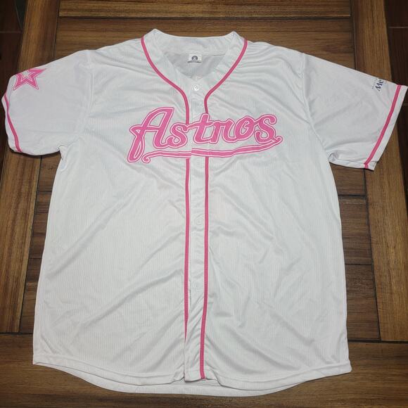 Houston Astros Pink & White Jersey "27 Altuve" - Size XL - Picture 1 of 7